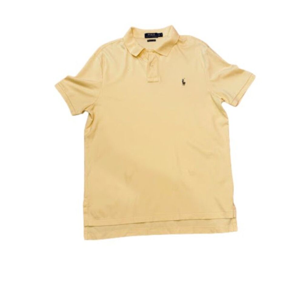 polo ralph Lauren pima soft xlarge yellow euc